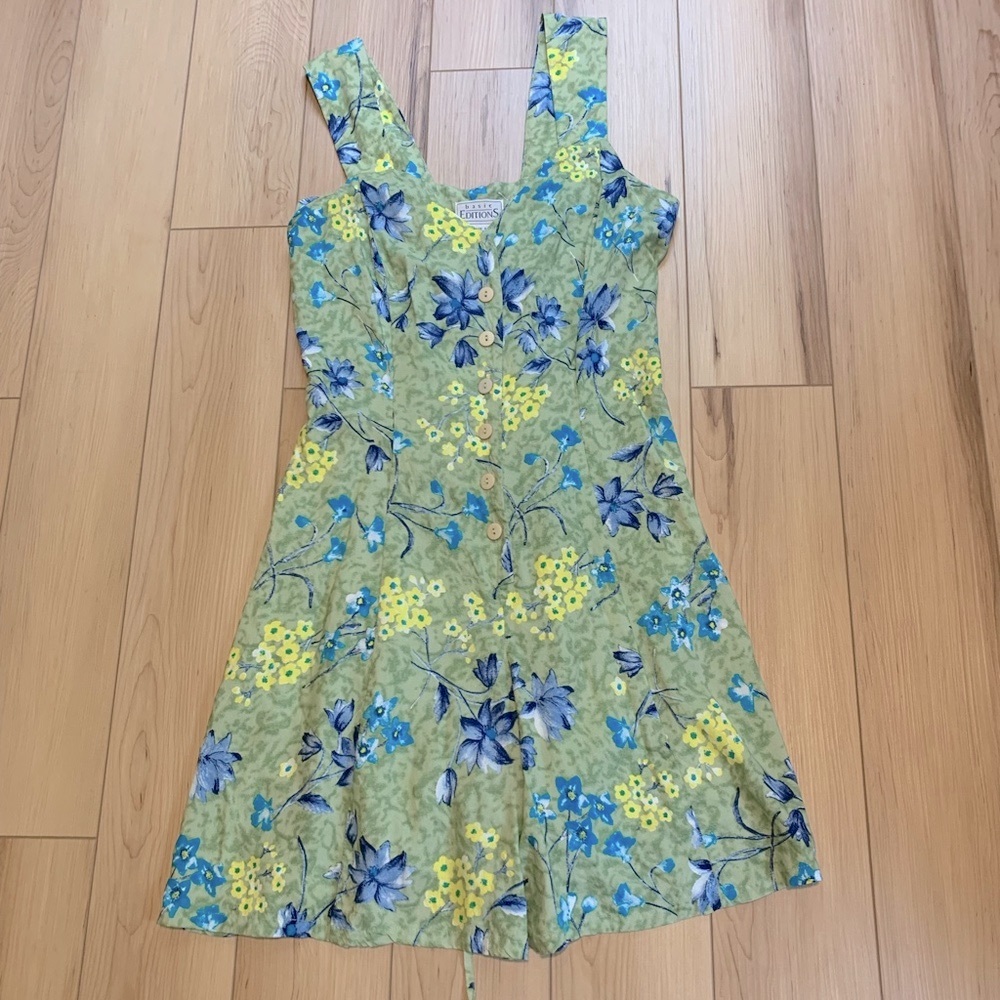 Vintage Button Front Romper.